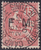 France 1903 Sc M2 Yt Militaire 2 Military Used Tunis Cancel - Military Postage Stamps