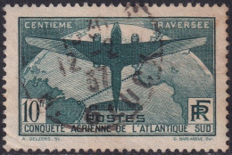 France 1936 Sc C17 Yt 321 Air Post Used Toned Wrinkle On Right Side - 1927-1959 Afgestempeld