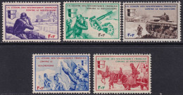 France 1942 Yt 6-10  Legion Des Volontaires Set MNH** - Unused Stamps