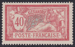 French Offices Alexandria 1902 Sc 26 Yt 29 MH* - Neufs