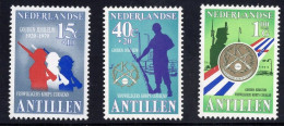 Netherlands Antilles 1979 Serie 3v Volunteer Corps Golden Jubilee Gun Armery Military MNH - Antillas Holandesas