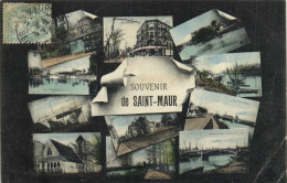 Fantaisie SOUVENIR De SAINT MAUR 11 Vues Colorisées RV - Saint Maur Des Fosses