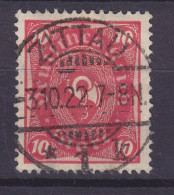 Deutsches Reich 1922 Mi. 225, 10 Pf. Posthorn Deluxe ZITTAU 1922 Cancel !! - Usati