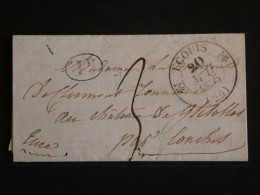 DN15 FRANCE  LETTRE  RR  1835 PETIT BUREAU  ECOUIS A CONCHES   ++ AFF. INTERESSANT++ - 1801-1848: Précurseurs XIX