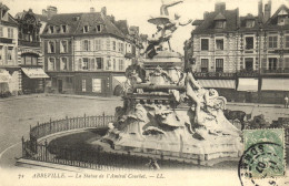 ABBEVILLE - LA STATUE DE L'AMIRAL COURBET - Abbeville