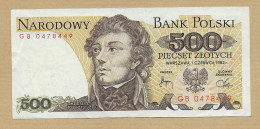 500 ZLOTYCH  1982 - Pologne