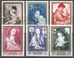 Belgique - Tableaux "Mère Et Enfant" - Paulus, Navez, Permeke, Van Der Weyden, Memling, Rubens - N°1198 à 1203 ** - Neufs