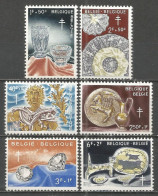 Belgique - Métiers, Tapisserie, Cristaux, Dentelles, Dinanderie, Diamants, Céramique - N°1163 à 1168 * - Unused Stamps