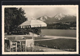 AK Faakersee, Inselstrandbad Mit Mittagskogel  - Autres & Non Classés