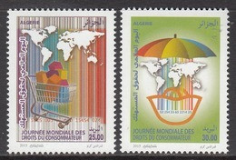 2015 Algeria Algerie Consumer Rights Complete Set Of 2 MNH - Algeria (1962-...)