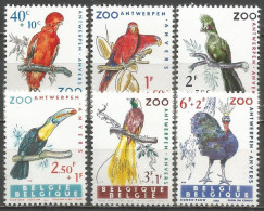 Belgique - Zoo Anvers - Coq, Lori, Touracou, Toucan, Paradisier, Paon - N°1216 à 1221 ** - Unused Stamps