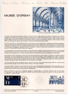 - Document Premier Jour LE MUSÉE D'ORSAY - PARIS 9.12.1986 - - Documents De La Poste