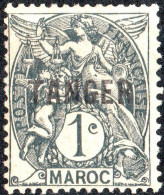 TANGERI, MAROCCO FRANCESE, FRENCH MOROCCO, TIPO BLANC, 1918, NUOVI (MLH*) Scott:FR-MA 72, Yt:MA 80 - Unused Stamps