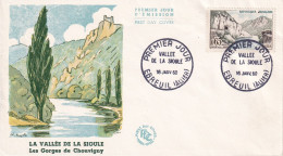 FDC 16/01/1960: Vallée De La SIOULE - EBREUIL (ALLIER) - Y&T N° 1239 - 1960-1969