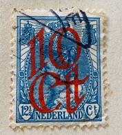 PAYS-BAS, Émission De Liquidation  1923, 10#12½ -  Michel 120 - DÉFAUT - Oblitérés