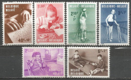 Belgique -Enfant Handicapé - Braille, Sourd-muet, Oscillographe, Paralysie, Poliomyélite - N°1225 à 1230 ** - Unused Stamps