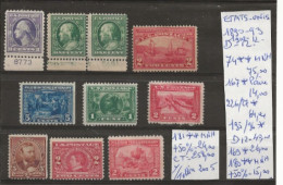 TIMBRES DES ETATS-UNIS NEUF**MNH 1890-93 Nr VOIR SUR PAPIER AVEC TIMBRES COTE 258.00 € - Unused Stamps