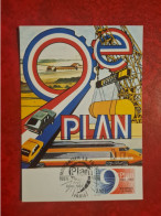 Carte Maximum 1984 PARIS MODERNISER LA FRANCE PLAN 1984/1988 - 1980-1989