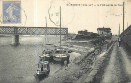 44 MAUVES SUR LOIRE  Le Port Auprès Du Pont    2 Scans - Mauves-sur-Loire