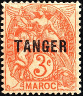 TANGERI, MAROCCO FRANCESE, FRENCH MOROCCO, TIPO BLANC, 1918, NUOVI (MLH*) Scott:FR-MA 74, Yt:MA 82 - Ungebraucht