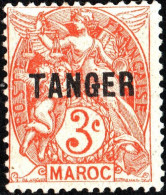 TANGERI, MAROCCO FRANCESE, FRENCH MOROCCO, TIPO BLANC, 1918, NUOVI (MLH*) Scott:FR-MA 74, Yt:MA 82 - Nuovi