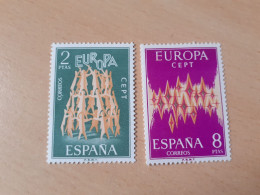 TIMBRES   ESPAGNE   ANNEE   1972   N  1744  /  1745   COTE  3,00  EUROS   NEUFS  LUXE** - Ungebraucht