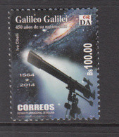 2014 Bolivia Space Galileo Astronomy  Complete Set Of 1 MNH - Bolivië