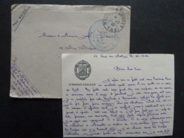 CX3 - Légion Etrangère - Lettre Envoyée Du Paquebot Pasteur - Cachet Transport De Troupes 27/12/1946 -Etranger-Cavalerie - Documenti