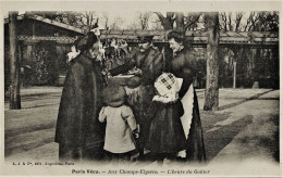 1848 - PARIS  VECU  -  L' HEURE  DU  GOUTER   AUX  CHAMPS  ELYSEES  - Dos Non Séparé  Non  Circulée - Petits Métiers à Paris