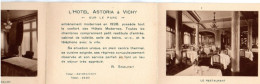 Vichy - Hôtel Astoria - Petit Dépliant Touristique , Format Carte Postale , En 3 Volets - Dépliants Turistici