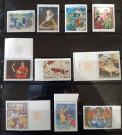 Lot 10 Timbres Tableaux Neuf - Otros & Sin Clasificación