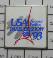 3517 Pin's Pins / Beau Et Rare / AVIATION / USA NATIONAL PAVILION PARIS AIR SHOW 93 - Vliegtuigen
