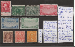 TIMBRES DES ETATS-UNIS NEUF**MNH 1908 Nr VOIR SUR PAPIER AVEC TIMBRES COTE 210.90 € - Nuevos