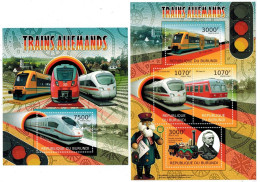 MVT-BK1-542 MINT PF/MNH ¤ BURUNDI 2012 BLOCK ¤ HISTORY OF TRAINS - CHEMINS DE FER EISENBAHN FERROVIE - Eisenbahnen