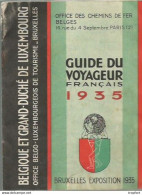 XB Cpa // Old Tourist Paper // Livret Touristique Ancien // GUIDE Du Voyageur 1935 LUXEMBOURG BELGIQUE Bruxelles - Reiseprospekte