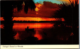 49853 - USA - Florida , Colorful Sunset  - Gelaufen 1977 - Otros & Sin Clasificación