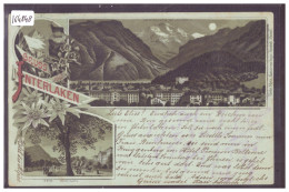 INTERLAKEN - MONDSCHEIN LITHO - B ( PLI D'ANGLE ) - Interlaken