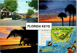 49851 - USA - Florida Keys , Mehrbildkarte - Gelaufen 1983 - Key West & The Keys