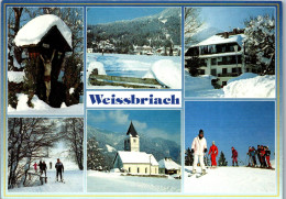 49772 - Kärnten - Weißbriach , Gitschtal , Winter , Ski , Mehrbildkarte - Gelaufen 1911 - Weissensee