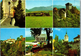 49696 - Kärnten - Althofen , Museumsbahn , Annaturm , Oberer Markt , Mehrbildkarte - Gelaufen  - St. Veit An Der Glan