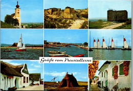 49676 - Burgenland - Neusiedlersee , Mehrbildkarte - Gelaufen 1981 - Neusiedlerseeorte