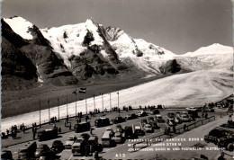 49539 - Kärnten - Großglockner , Parkplatz Freiwandeck , Johannisberg , Pasterze , Gletscher , Auto - Gelaufen 1960 - Heiligenblut