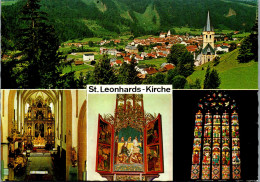 49512 - Kärnten - Bad St. Leonhard , Kirche , Mehrbildkarte - Gelaufen 1983 - Wolfsberg