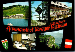 50340 - Steiermark - Teichalm , Gasthof Vorauer , Zum Teichwirt - Gelaufen 1985 - Weiz