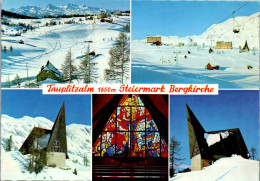 50314 - Steiermark - Tauplitzalm , Bergkirche , Mehrbildkarte , Winter - Gelaufen  - Tauplitz