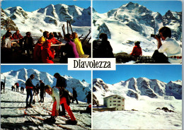 50205 - Schweiz - Diavolezza , Ski , Mehrbildkarte - Gelaufen 1977 - Pontresina