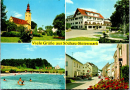 50103 - Steiermark - Söchau , Schwimmbad , Freibad , Oststeirischer Hof , Mehrbildkarte - Gelaufen 1971 - Fürstenfeld
