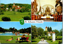 50076 - Steiermark - St. Johann I. D. Haide , Schwimmbad , Freibad , Mehrbildkarte - Gelaufen 1981 - Hartberg