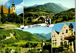 50062 - Steiermark - St. Gallen , Mit Gesäußeberge , Ruine Gallenstein , Mehrbildkarte - Gelaufen 1981 - St. Gallen