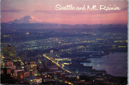 49999 - USA - Seattle , Space Needle And Mt. Rainier - Nicht Gelaufen  - Seattle